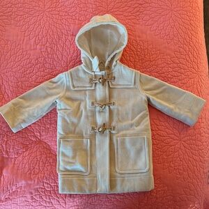Ralph Lauren Kids Hooded Wool Toggle Coat - Cream